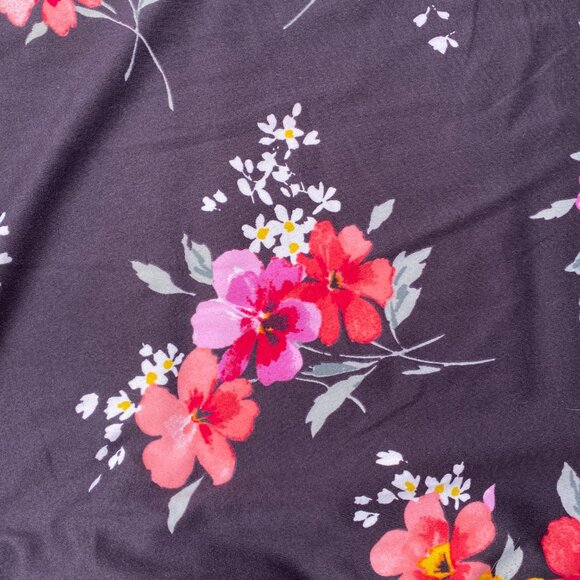 Cuddl Duds Floral Capri Pajama Pants Soft Cottagecore Pockets Loungewear Sz XL - Picture 8 of 11